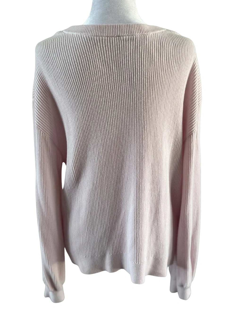 Lululemon Reversible Crossover Pink Ribbed Sweater XL cotton stretch Crop Large